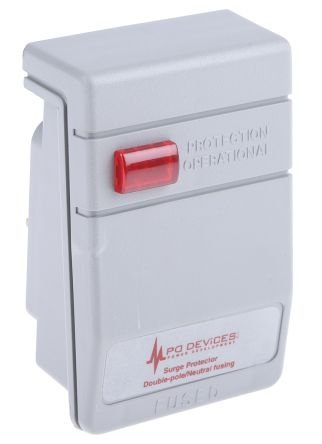 RS PRO Surge Suppressor Unit 230 V ac Maximum Voltage Rating 13.5kA Maximum Surge Current Mains Protector